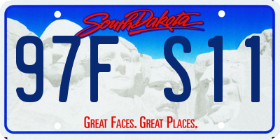 SD license plate 97FS11