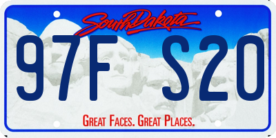 SD license plate 97FS20