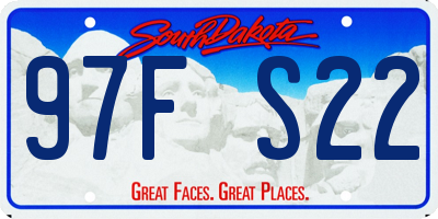 SD license plate 97FS22