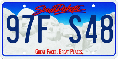 SD license plate 97FS48