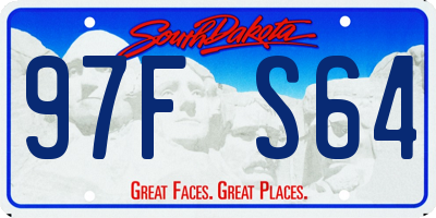 SD license plate 97FS64