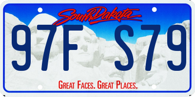 SD license plate 97FS79