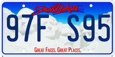 SD license plate 97FS95