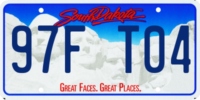 SD license plate 97FT04