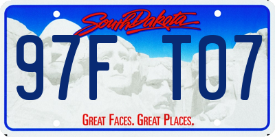 SD license plate 97FT07