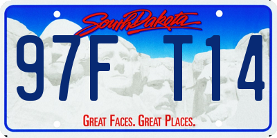 SD license plate 97FT14