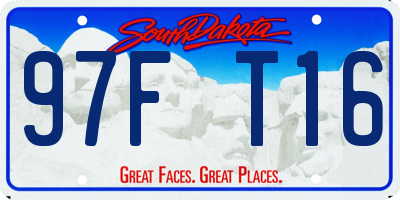 SD license plate 97FT16