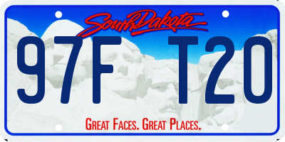 SD license plate 97FT20