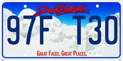 SD license plate 97FT30