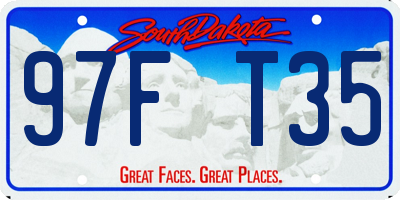 SD license plate 97FT35