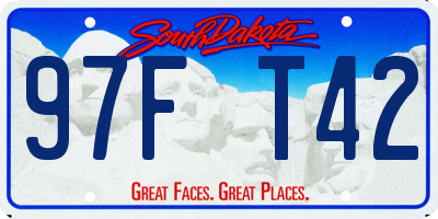 SD license plate 97FT42