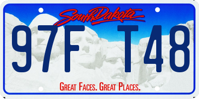 SD license plate 97FT48