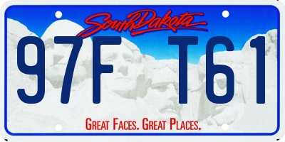 SD license plate 97FT61