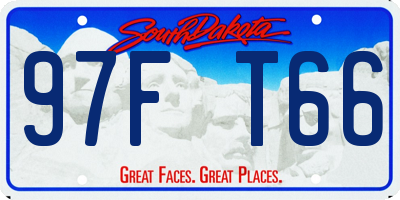 SD license plate 97FT66