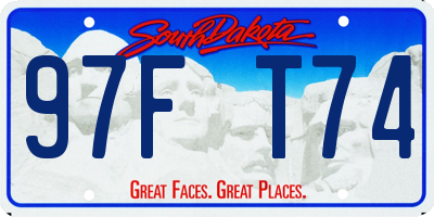 SD license plate 97FT74