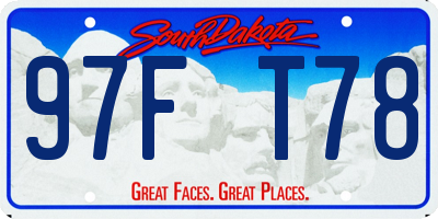 SD license plate 97FT78