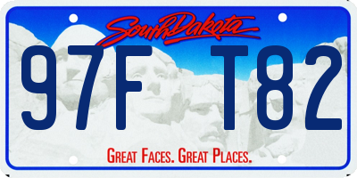 SD license plate 97FT82