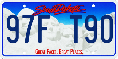 SD license plate 97FT90