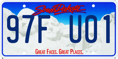 SD license plate 97FU01