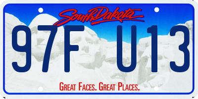 SD license plate 97FU13