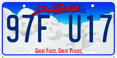 SD license plate 97FU17