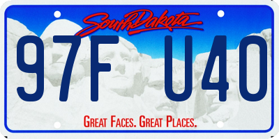SD license plate 97FU40