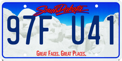 SD license plate 97FU41