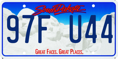 SD license plate 97FU44