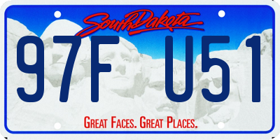 SD license plate 97FU51