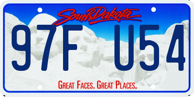 SD license plate 97FU54