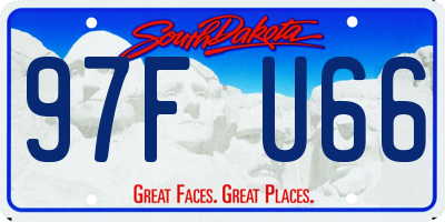 SD license plate 97FU66