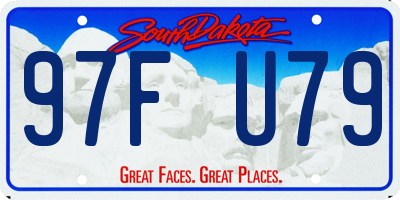 SD license plate 97FU79