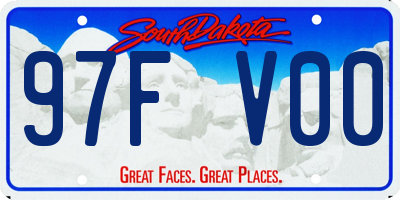SD license plate 97FV00