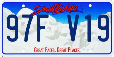 SD license plate 97FV19