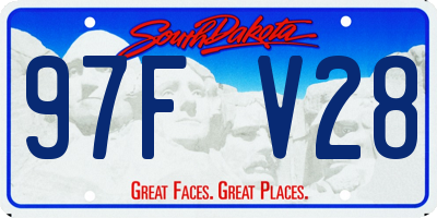 SD license plate 97FV28