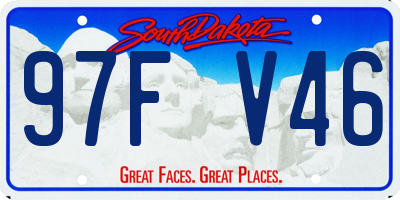 SD license plate 97FV46