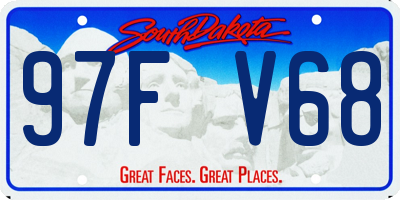 SD license plate 97FV68