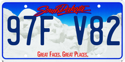 SD license plate 97FV82