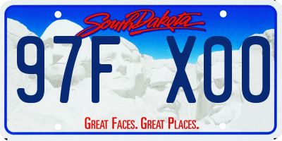 SD license plate 97FX00