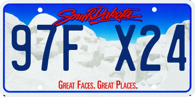 SD license plate 97FX24