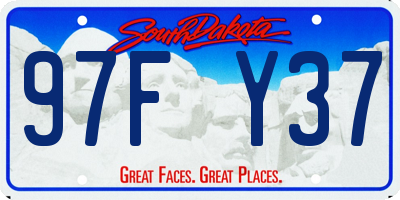SD license plate 97FY37
