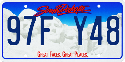 SD license plate 97FY48