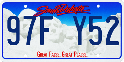 SD license plate 97FY52