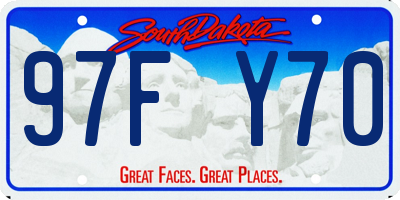 SD license plate 97FY70