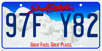 SD license plate 97FY82