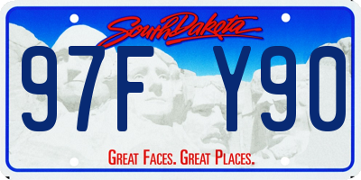 SD license plate 97FY90