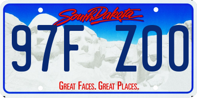 SD license plate 97FZ00