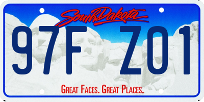 SD license plate 97FZ01