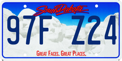 SD license plate 97FZ24