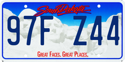 SD license plate 97FZ44